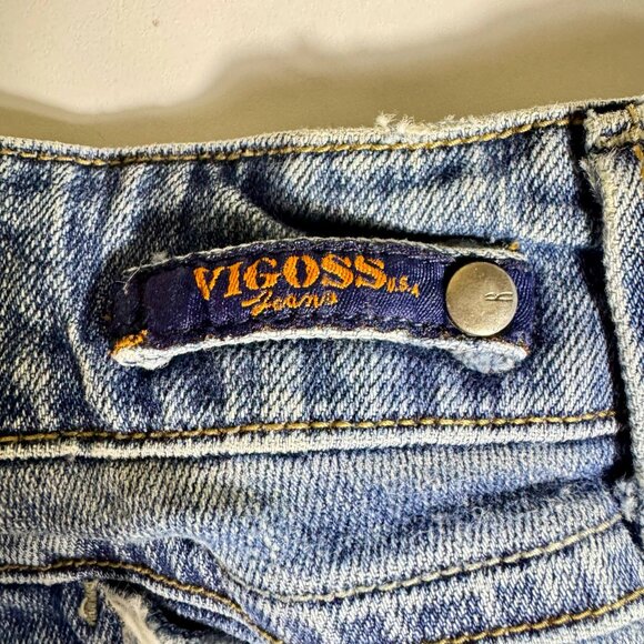 Vigoss Jeans Women’s Size 27 Bootcut Distressed Stretch Denim – Light Wash - Picture 7 of 16